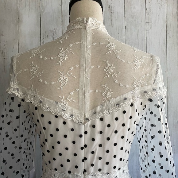 Rose Velvet Dotted tulle gown - Picture 5 of 13